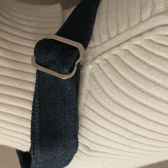 High Quality Denim Apron USA Made Chef Sig w Embroidered Logo Unworn Heavy Duty - Picture 5 of 8